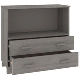 Wooden Bookcase With 2 Drawers And 1 Shelf - Hamar