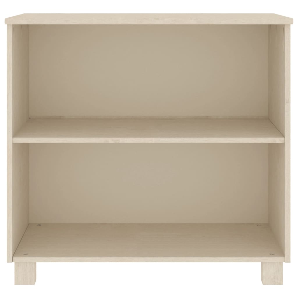 Wooden Bookcase With 2 Shelves - Hamar