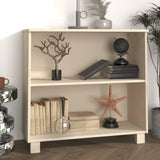 Wooden Bookcase With 2 Shelves - Hamar