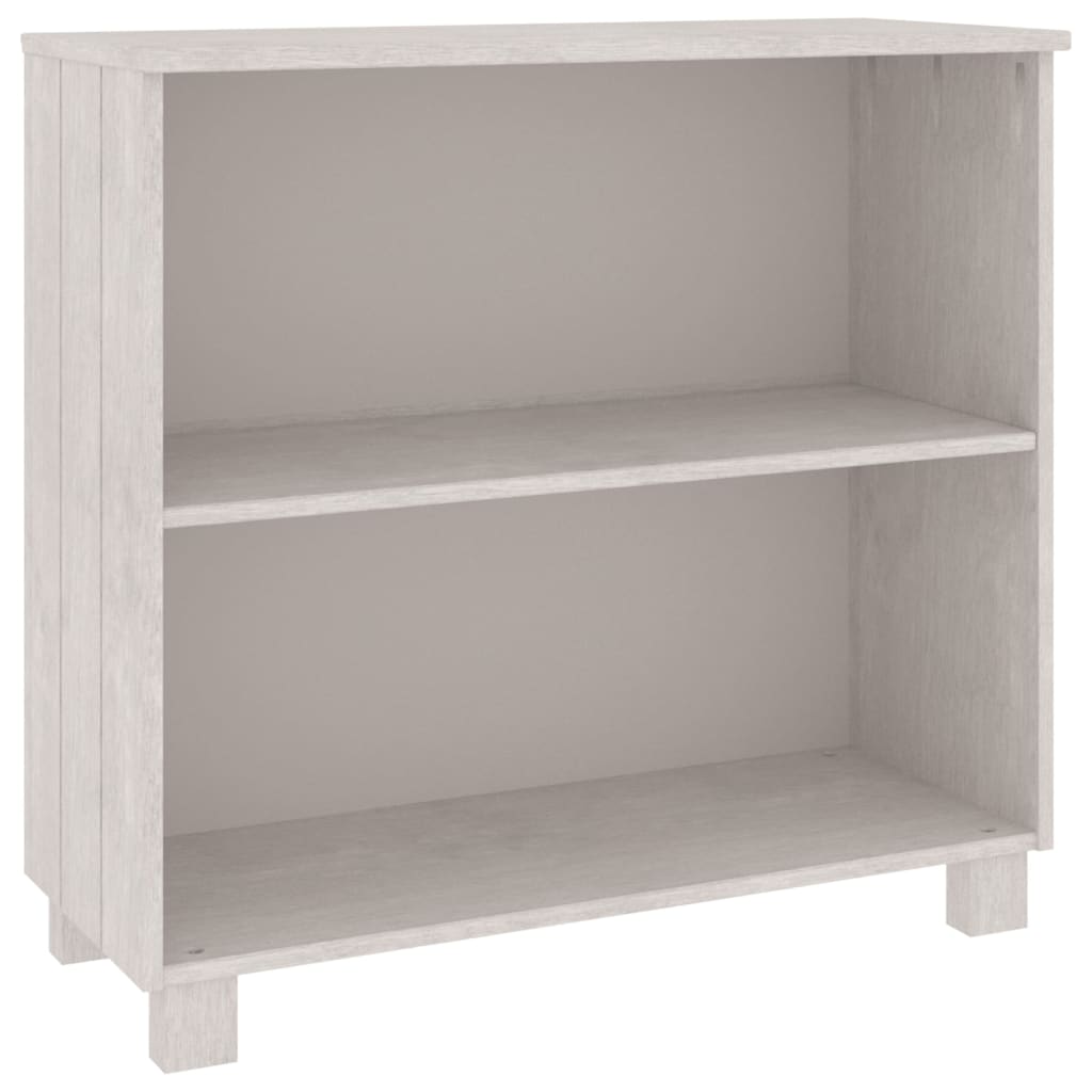 Wooden Bookcase With 2 Shelves - Hamar
