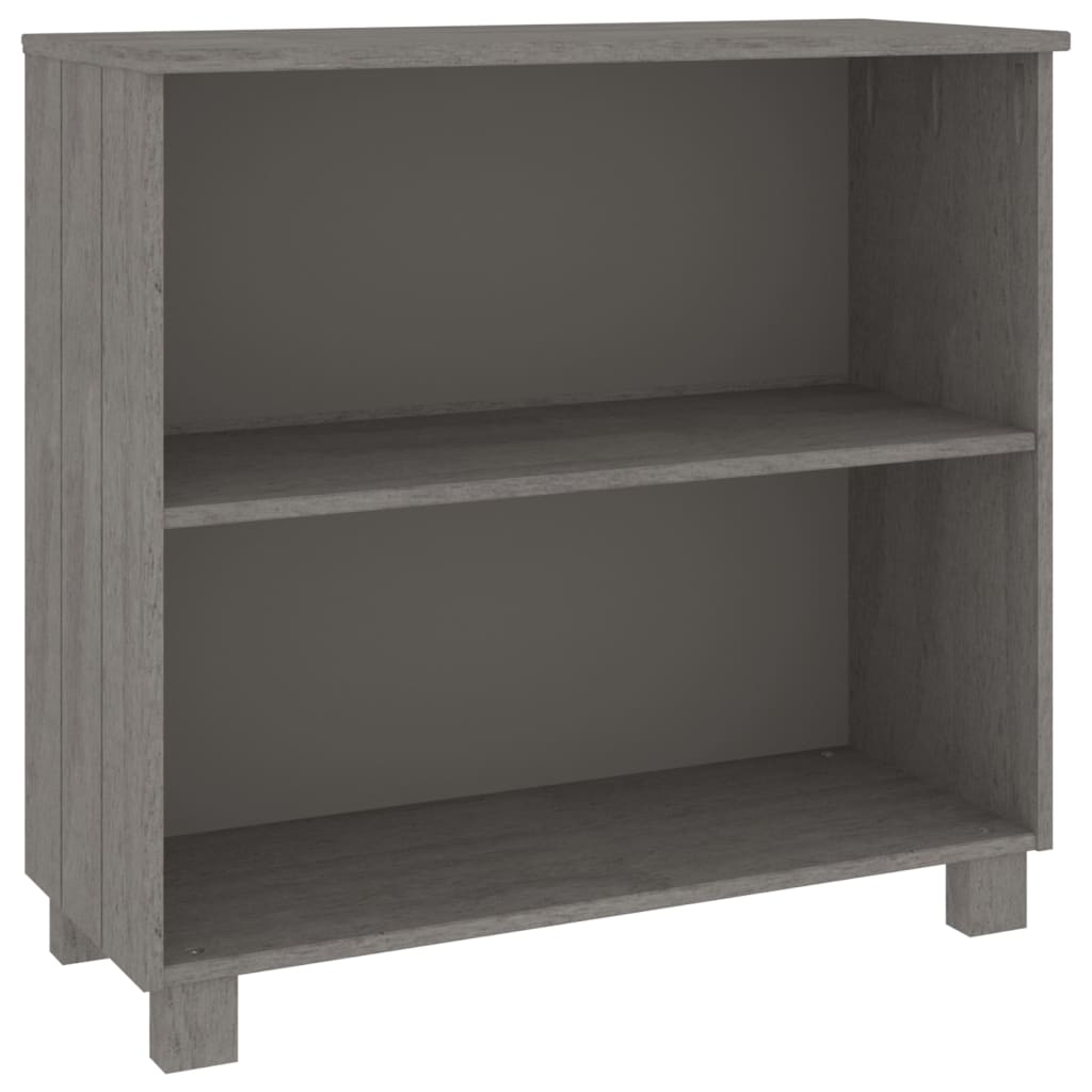 Wooden Bookcase With 2 Shelves - Hamar