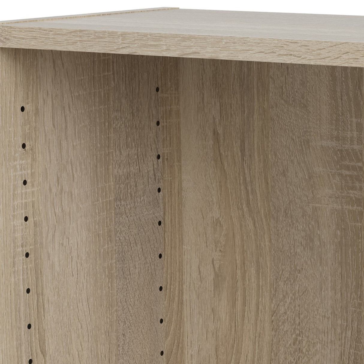 Wooden Bookcase With 2 Shelves Low And Wide - Basic