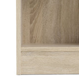 Wooden Bookcase With 2 Shelves Low And Wide - Basic