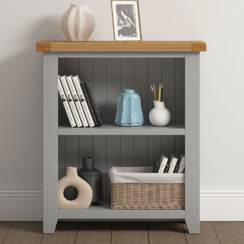 Wooden Bookcase With 2 Shelves - Windsor