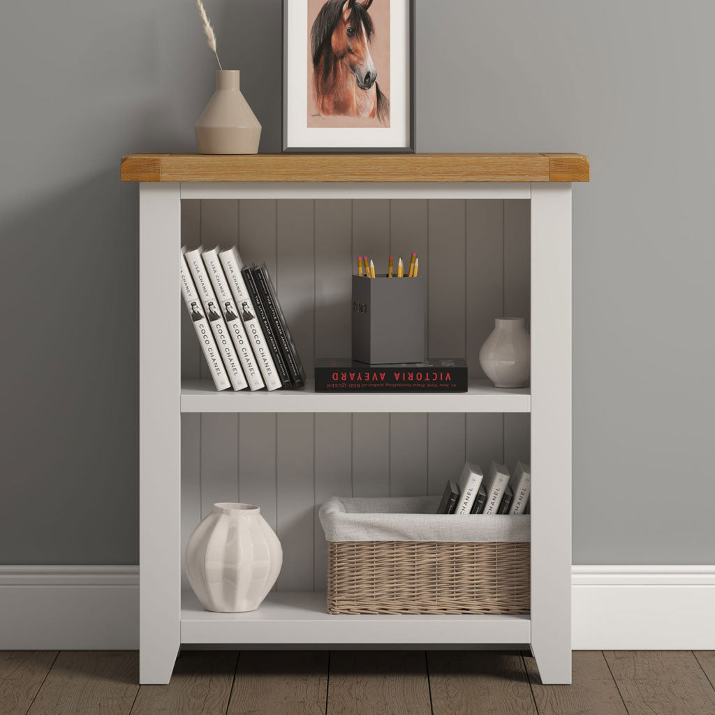 Wooden Bookcase With 2 Shelves - Windsor