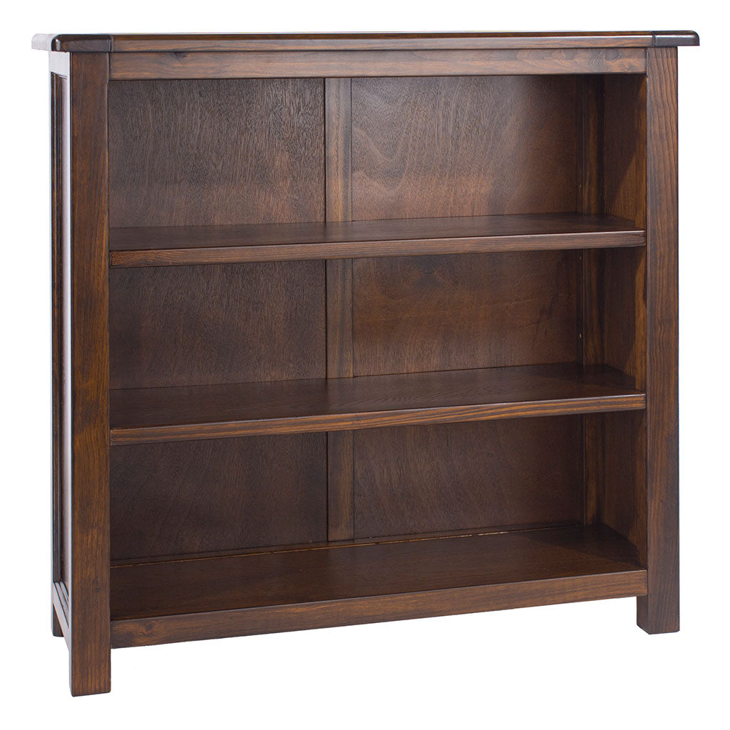 Wooden Bookcase With 3 Shelves - Boston