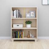 Wooden Bookcase With 3 Shelves - Hamar