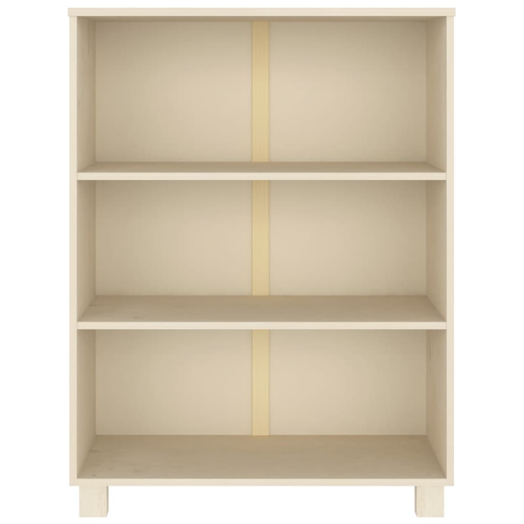 Wooden Bookcase With 3 Shelves - Hamar