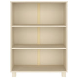 Wooden Bookcase With 3 Shelves - Hamar