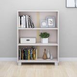 Wooden Bookcase With 3 Shelves - Hamar