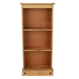 Wooden Bookcase With 3 Shelves Low - Corona
