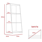 Wooden Bookcase With 3 Shelves Low - Dallas