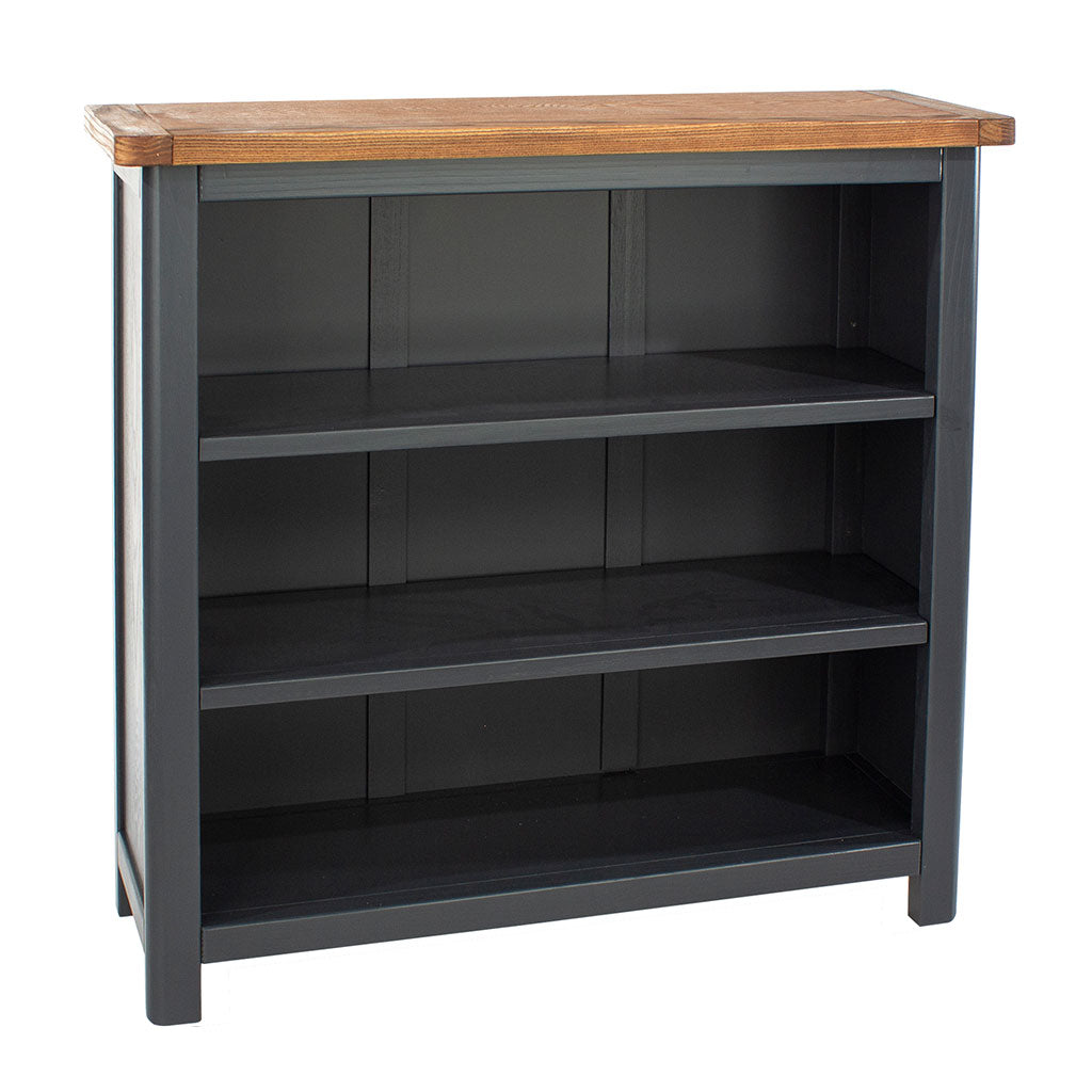 Wooden Bookcase With 3 Shelves Low - Dunkeld