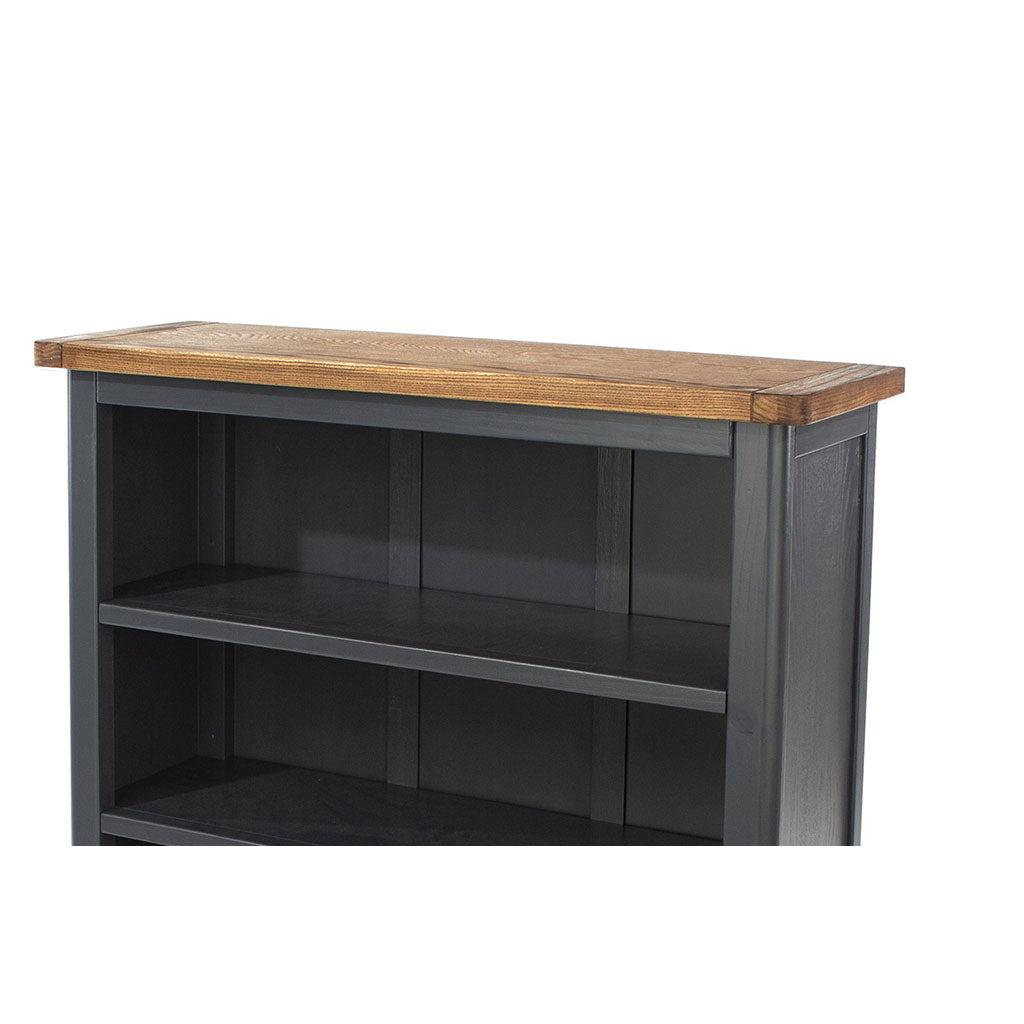 Wooden Bookcase With 3 Shelves Low - Dunkeld