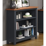 Wooden Bookcase With 3 Shelves Low - Dunkeld