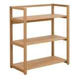 Wooden Bookcase With 3 Shelves Rectangular - Ludza