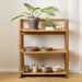 Wooden Bookcase With 3 Shelves Rectangular - Ludza
