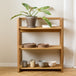 Wooden Bookcase With 3 Shelves Rectangular - Ludza