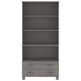 Wooden Bookcase With 4 Shelves And 2 Drawers - Hamar