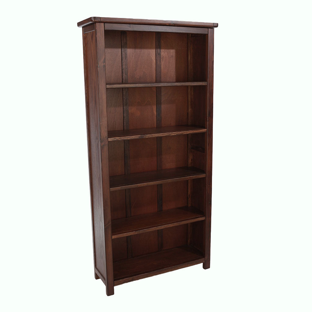 Wooden Bookcase With 5 Shelves - Boston