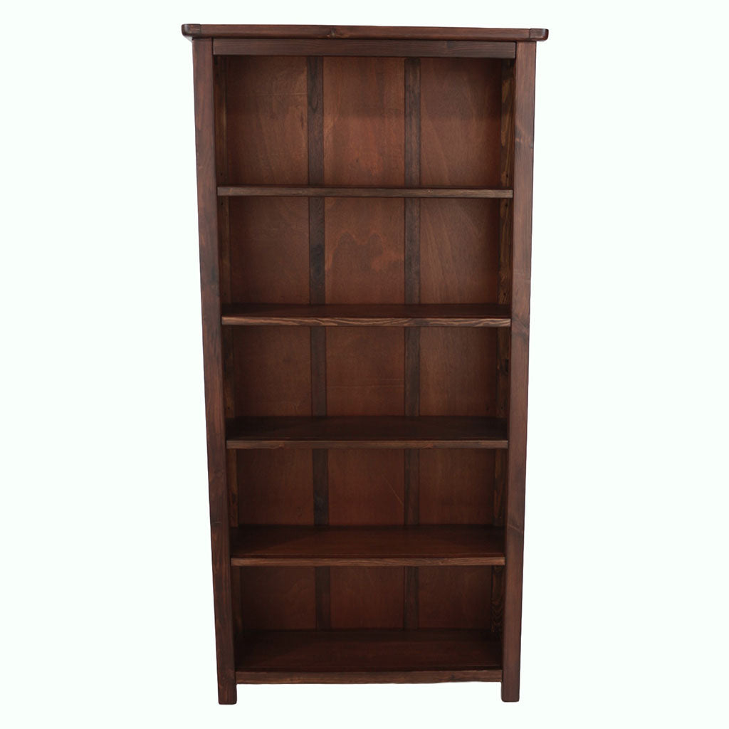 Wooden Bookcase With 5 Shelves - Boston