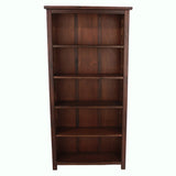 Wooden Bookcase With 5 Shelves - Boston