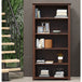 Wooden Bookcase With 5 Shelves - Boston
