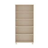 Wooden Bookcase With 5 Shelves - Hamar