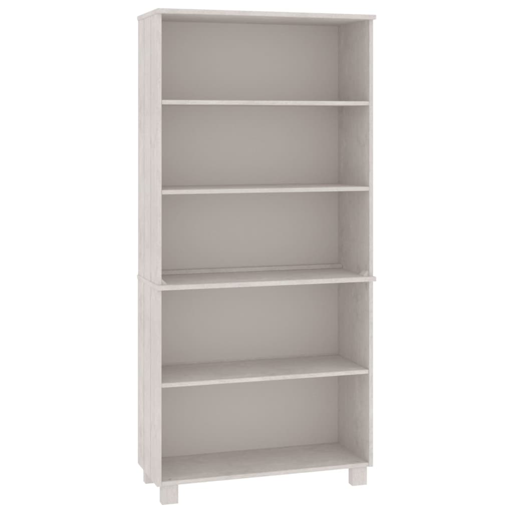 Wooden Bookcase With 5 Shelves - Hamar