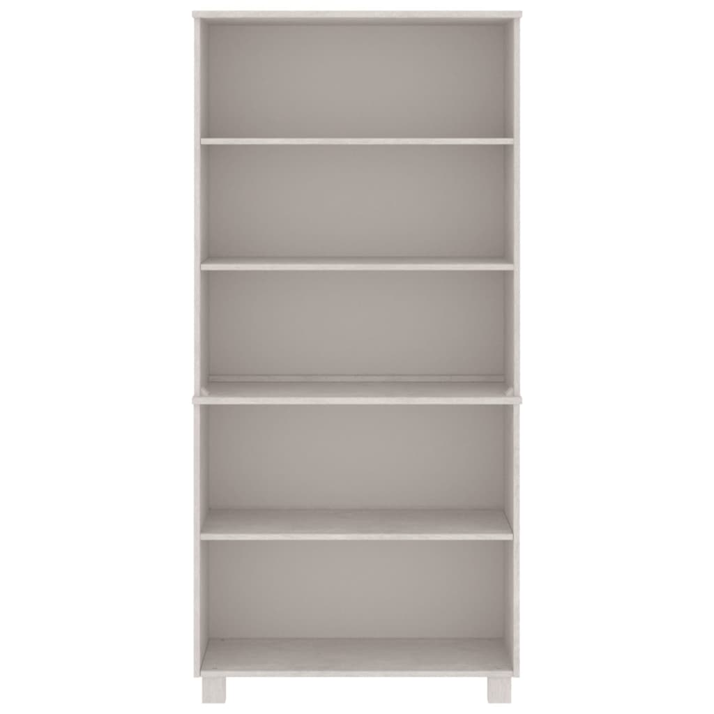 Wooden Bookcase With 5 Shelves - Hamar