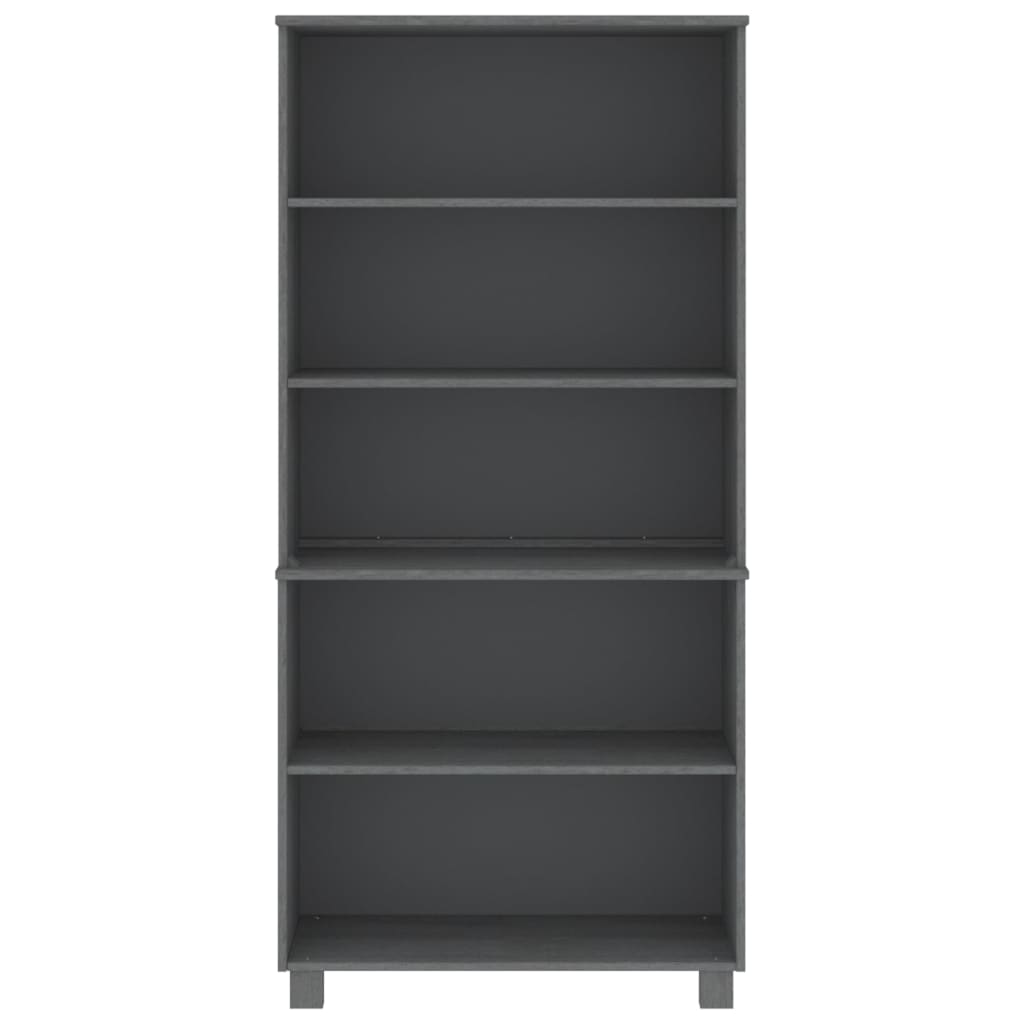 Wooden Bookcase With 5 Shelves - Hamar