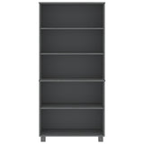 Wooden Bookcase With 5 Shelves - Hamar