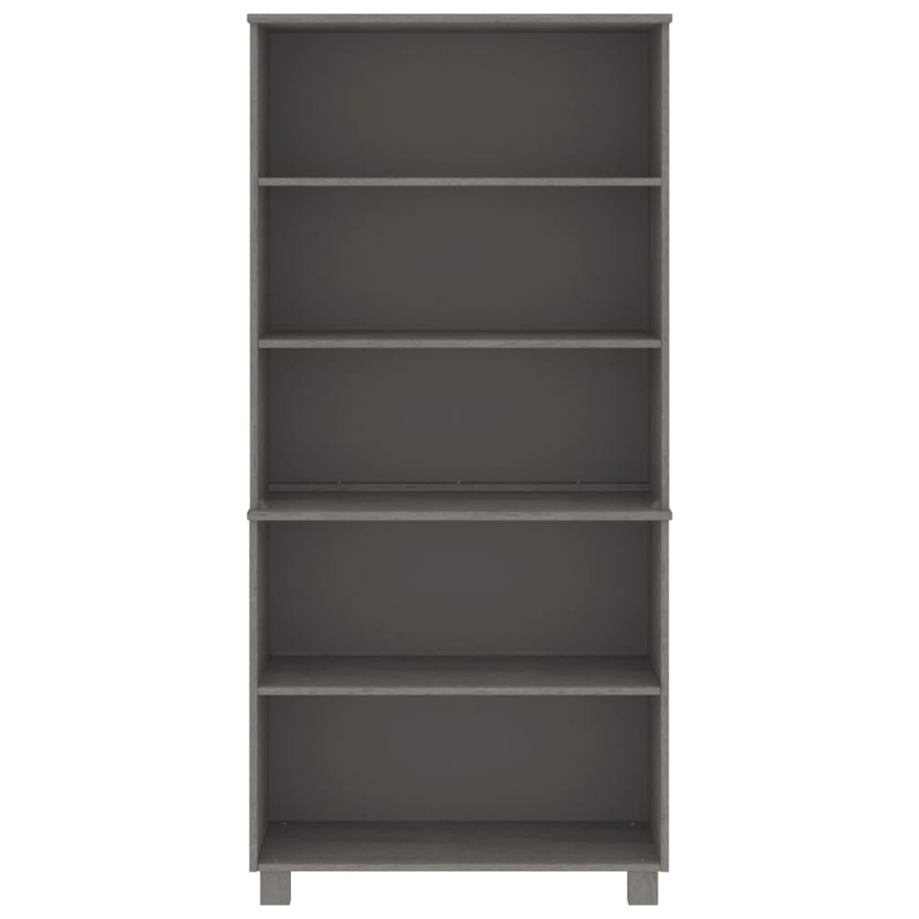 Wooden Bookcase With 5 Shelves - Hamar