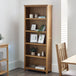 Wooden Bookcase With 5 Shelves - Mallory