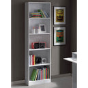 Wooden Bookcase With 5 Shelves - Milan