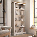 Wooden Bookcase With 5 Shelves Tall - Corona