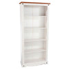 Wooden Bookcase With 5 Shelves Tall - Corona