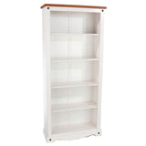 Wooden Bookcase With 5 Shelves Tall - Corona