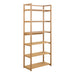 Wooden Bookcase With 6 Shelves Rectangular - Ludza