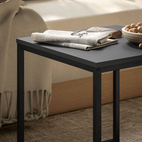 Wooden Boxy Nest of 2 Tables Square - Velmora