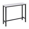 Wooden Breakfast Dining Bar Table Rectangular for 2 People in Wood Effect - Velmora