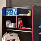 Wooden Bunk Bed With Gaming Desk - Horizon