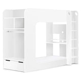 Wooden Bunk Bed With Gaming Desk - Horizon