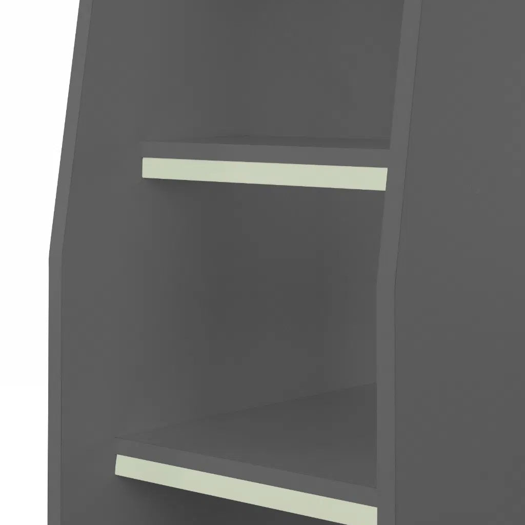 Wooden Bunk Bed With Gaming Desk - Nebula