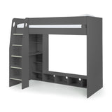 Wooden Bunk Bed With Gaming Desk - Nebula