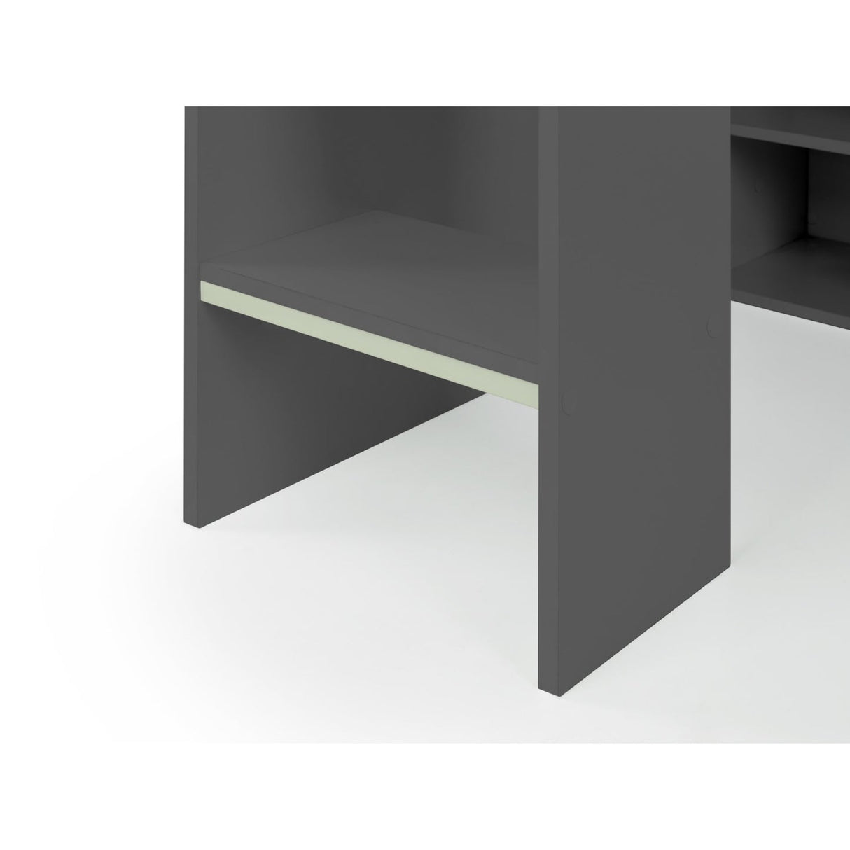 Wooden Bunk Bed With Gaming Desk - Nebula