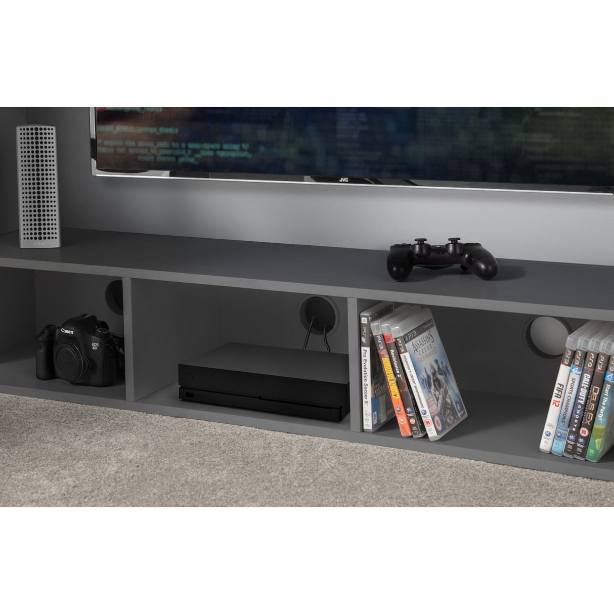 Wooden Bunk Bed With Gaming Desk - Nebula