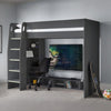 Wooden Bunk Bed With Gaming Desk - Nebula