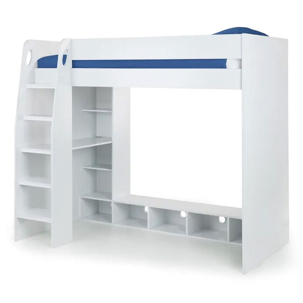 Wooden Bunk Bed With Gaming Desk - Nebula