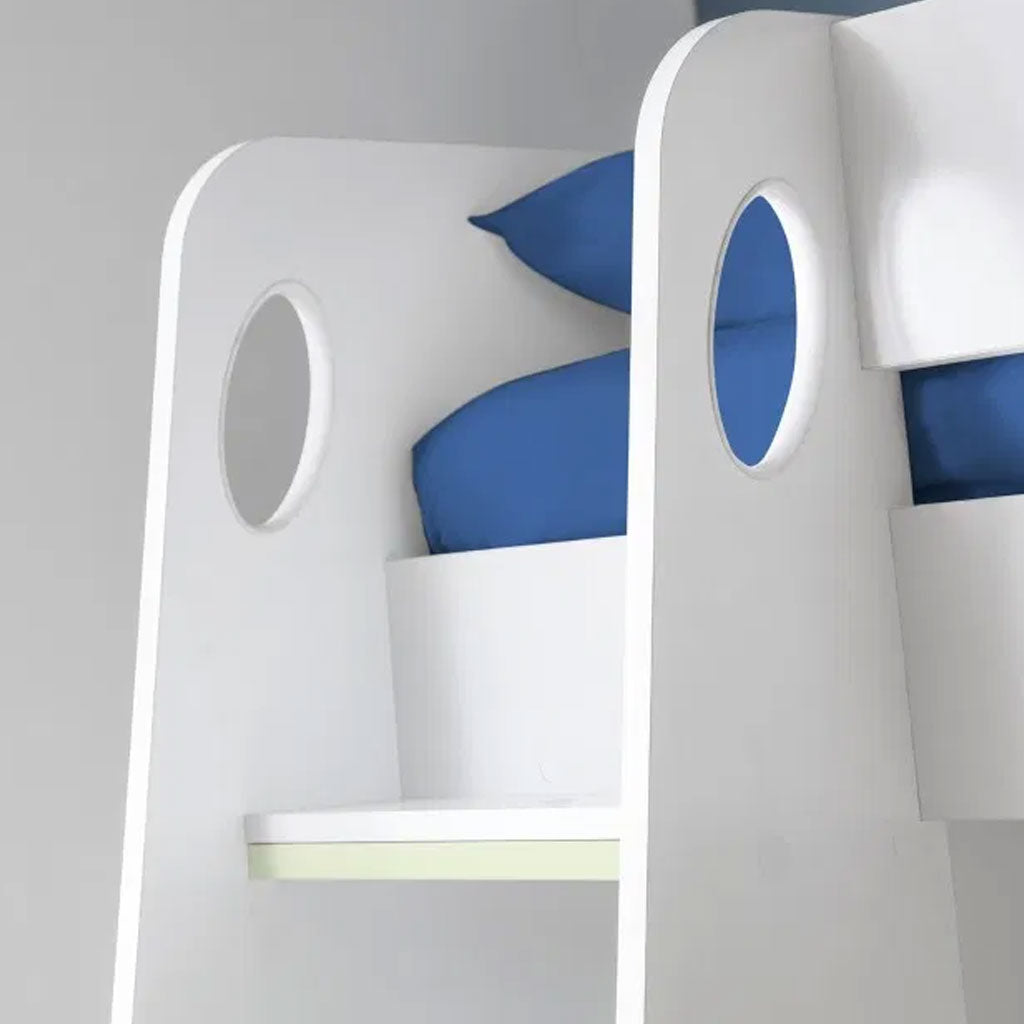 Wooden Bunk Bed With Gaming Desk - Nebula